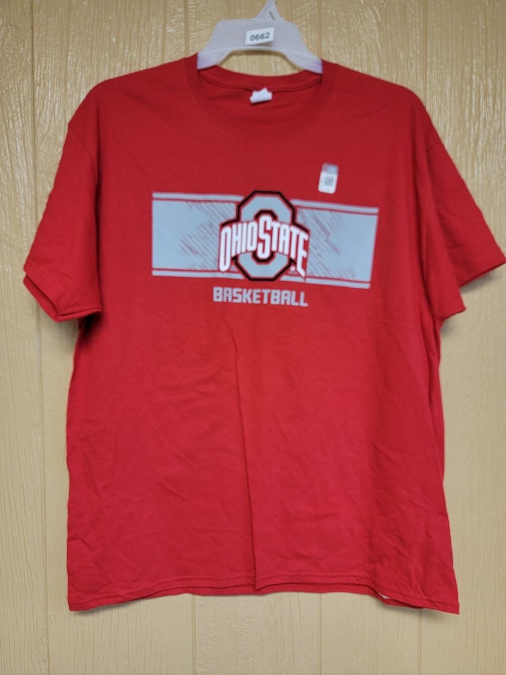 Hanes Mens Ohio State Basketball T-Shirt sz XLarge Red Gray New Without Tags